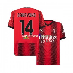 AC Milan Matchtröja Tiemoue Bakayoko 14 Hemma 2023-2024 Kortärmad ,Herr