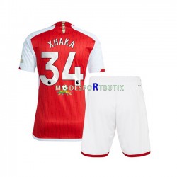 Arsenal Matchtröja Xhaka 34 Hemma 2023-2024 Kortärmad ,Fotbollsställ Barn