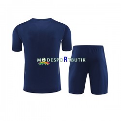Italien Träningströja och shorts Marinblå 2023-2024