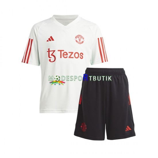 Manchester United Träningströja och shorts Vit 2023-2024