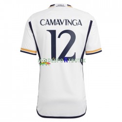 Real Madrid Matchtröja Camavinga 12 Hemma 2023-2024 Kortärmad ,Herr