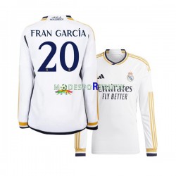 Real Madrid Matchtröja Fran Garcia 20 Hemma 2023-2024 Långärmad ,Herr