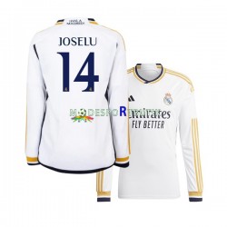 Real Madrid Matchtröja JOSELU 14 Hemma 2023-2024 Långärmad ,Herr