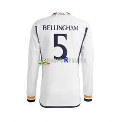 Real Madrid Matchtröja Jude Bellingham 5 Hemma 2023-2024 Långärmad ,Herr