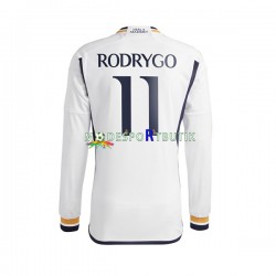 Real Madrid Matchtröja Rodrygo Goes 11 Hemma 2023-2024 Långärmad ,Herr
