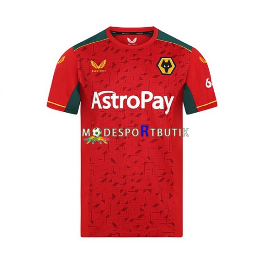 Wolverhampton Wanderers Matchtröja Borta 2023-2024 Kortärmad ,Herr