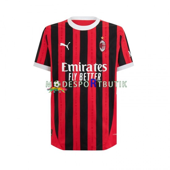 AC Milan Matchtröja Hemma 2024-2025 Kortärmad ,Herr