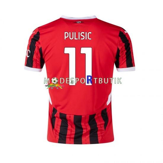 AC Milan Matchtröja Pulisic 11 Hemma 2024-2025 Kortärmad ,Herr