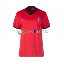 Portugal Matchtröja Hemma Euro 2024 Kortärmad ,Dam