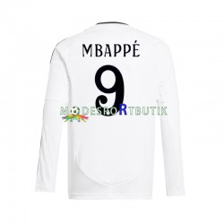 Real Madrid Matchtröja Kylian Mbappé 9 Hemma 2024-2025 Långärmad ,Herr