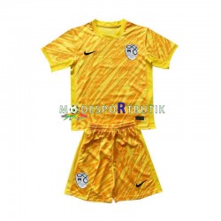 Slovenien Matchtröja Målvakt Hemma Euro 2024 Kortärmad ,Fotbollsställ Barn