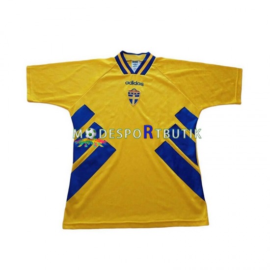 Sverige Matchtröja 1994 Retro Hemma Kortärmad ,Herr