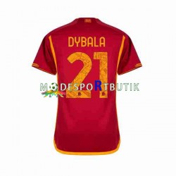AS Roma Matchtröja Paulo Dybala 21 Hemma 2023-2024 Kortärmad ,Herr