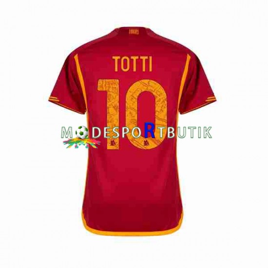 AS Roma Matchtröja Totti 10 Hemma 2023-2024 Kortärmad ,Herr