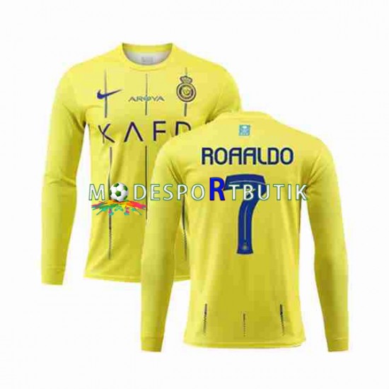 Al-Nassr Matchtröja Ronaldo 7 Hemma 2023-2024 Långärmad ,Herr