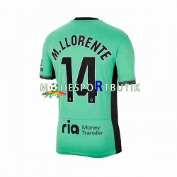 Atlético Madrid Matchtröja 2 Marcos Llorente 14 Tredje 2023-2024 Kortärmad ,Herr