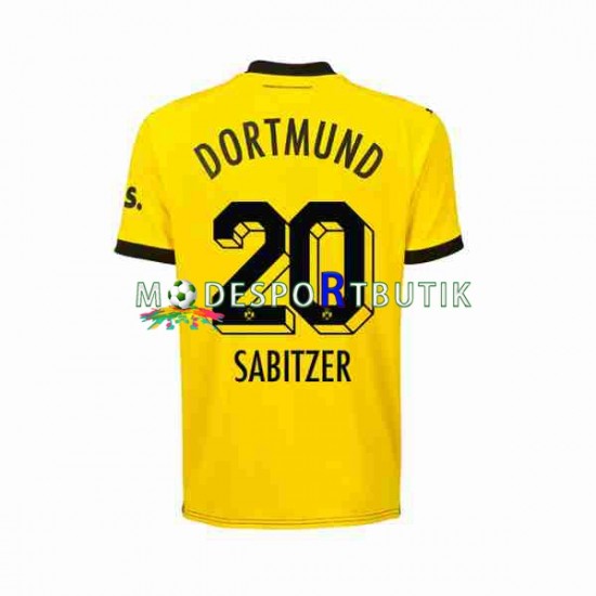 Borussia Dortmund Matchtröja Marcel Sabitzer 20 Hemma 2023-2024 Kortärmad ,Herr