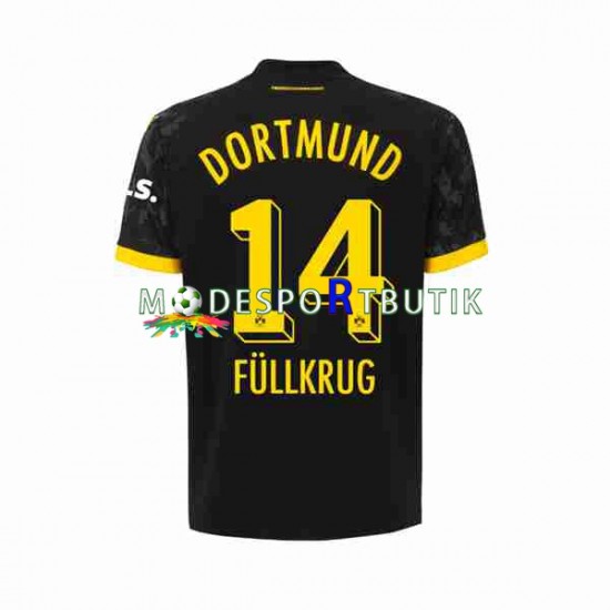 Borussia Dortmund Matchtröja Niclas Fullkrug 14 Borta 2023-2024 Kortärmad ,Herr