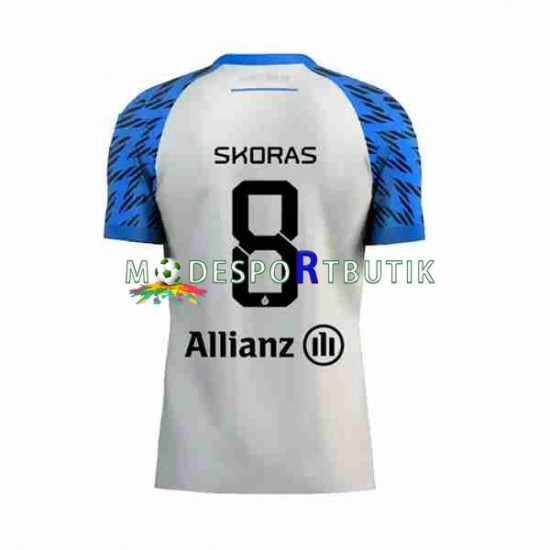 Club Brugge Matchtröja Michal Skoras 8 Borta 2023-2024 Kortärmad ,Herr