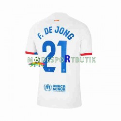 FC Barcelona Matchtröja Frenkie de Jong 21 Borta 2023-2024 Kortärmad ,Herr