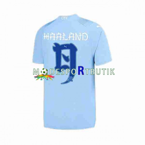 Manchester City Matchtröja Haaland 9 Special Printing Hemma 2023-2024 Kortärmad ,Herr