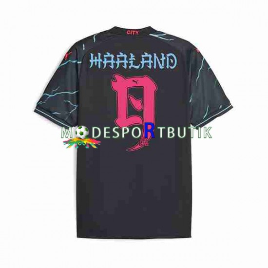 Manchester City Matchtröja Haaland 9 Special Tour Printing Tredje 2023-2024 Kortärmad ,Herr