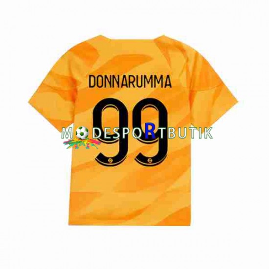 Paris Saint-Germain Matchtröja Donnarumma 99 Målvakt Borta 2023-2024 Kortärmad ,Herr