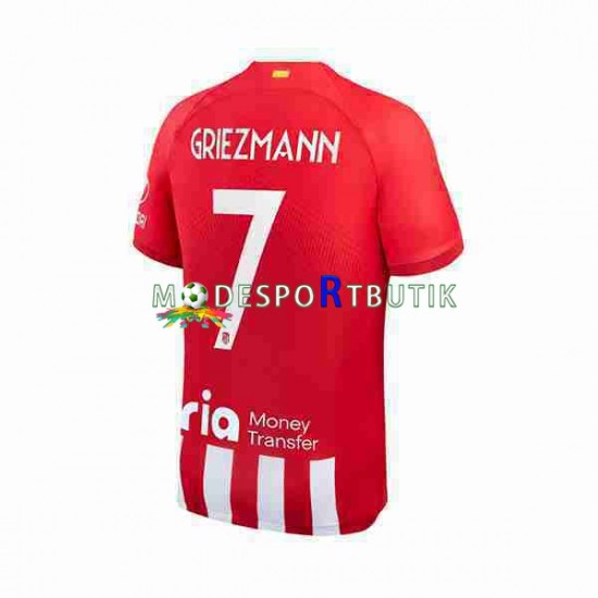 Atlético Madrid Matchtröja 2 Antoine Griezmann 7 Hemma 2023-2024 Kortärmad ,Herr