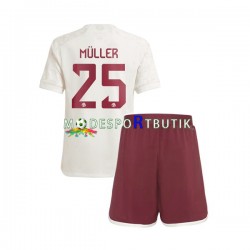 FC Bayern München Matchtröja Thomas Muller 25 Tredje 2023-2024 Kortärmad ,Fotbollsställ Barn