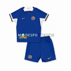 Chelsea Matchtröja Hemma 2023-2024 Kortärmad ,Fotbollsställ Barn
