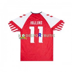 Danmark Matchtröja Rasmus Hojlund 11 Hemma 2023-2024 Kortärmad ,Herr