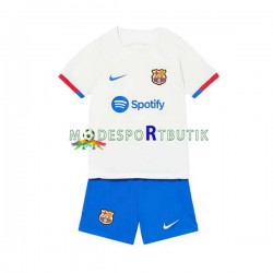 FC Barcelona Matchtröja Borta 2023-2024 Kortärmad ,Fotbollsställ Barn