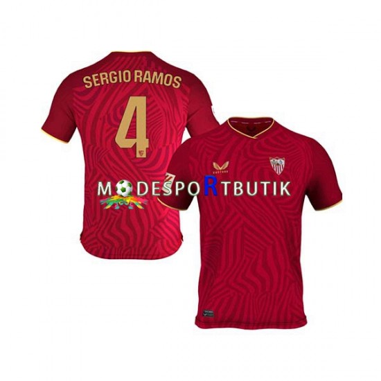 Sevilla FC Matchtröja Sergio Ramos 4 Borta 2023-2024 Kortärmad ,Herr