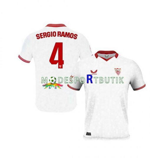 Sevilla FC Matchtröja Sergio Ramos 4 Hemma 2023-2024 Kortärmad ,Herr