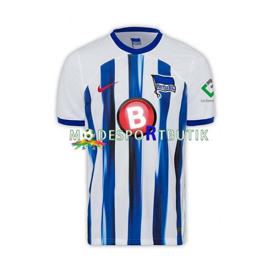 Hertha Berlin Matchtröja Hemma 2023-2024 Kortärmad ,Herr