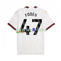 Manchester City Matchtröja Phil Foden 47 Borta 2023-2024 Kortärmad ,Herr