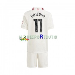 Manchester United Matchtröja Rasmus Hojlund 11 Tredje 2023-2024 Kortärmad ,Fotbollsställ Barn