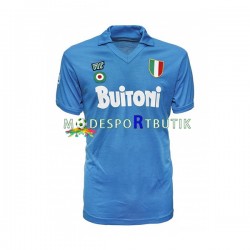 SSC Napoli Matchtröja 1987 1988 Retro Hemma Kortärmad ,Herr