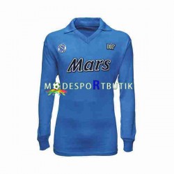 SSC Napoli Matchtröja 1989 1990 Retro Hemma Långärmad ,Herr