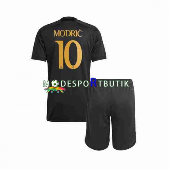 Real Madrid Matchtröja Modrić 10 Tredje 2023-2024 Kortärmad ,Fotbollsställ Barn