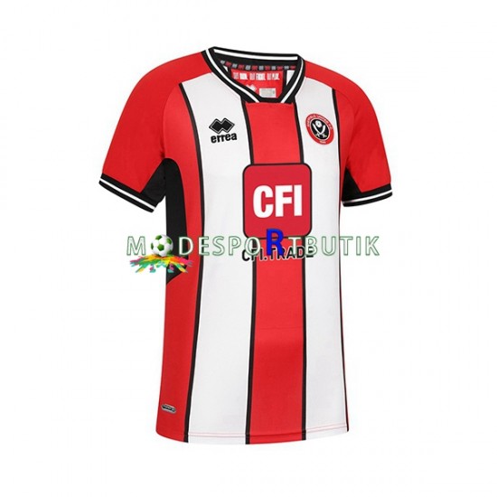 Sheffield United Matchtröja Hemma 2023-2024 Kortärmad ,Herr