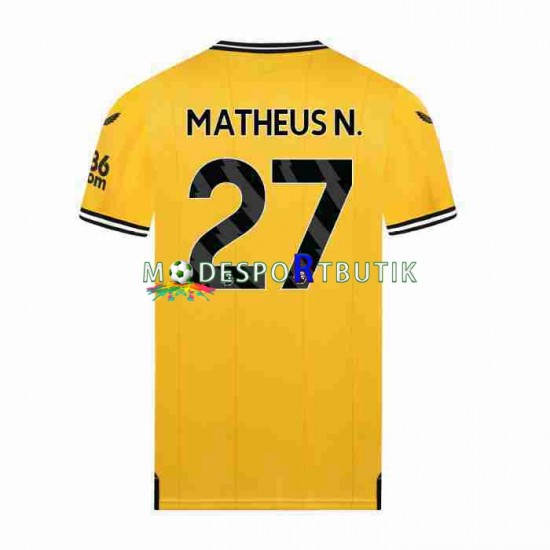 Wolverhampton Wanderers Matchtröja Matheus Nunes 27 Hemma 2023-2024 Kortärmad ,Herr