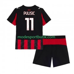 AC Milan Matchtröja Christian Pulisic 11 Hemma Kortärmad ,Fotbollsställ Barn 2025-2026