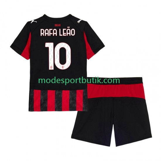 AC Milan Matchtröja Rafael Leao 10 Hemma Kortärmad ,Fotbollsställ Barn 2025-2026
