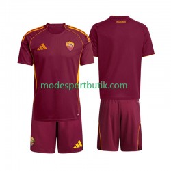 AS Roma Matchtröja Hemma Kortärmad ,Fotbollsställ Barn 2025-2026