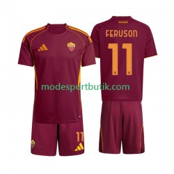 AS Roma Matchtröja Evan Ferguson 11 Hemma Kortärmad ,Fotbollsställ Barn 2025-2026