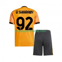 AS Roma Matchtröja Stephan El Shaarawy 92 Borta Kortärmad ,Fotbollsställ Barn 2025-2026
