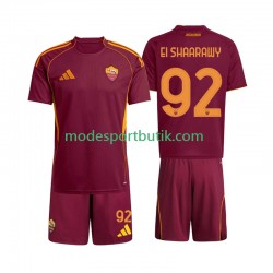 AS Roma Matchtröja Stephan El Shaarawy 92 Hemma Kortärmad ,Fotbollsställ Barn 2025-2026