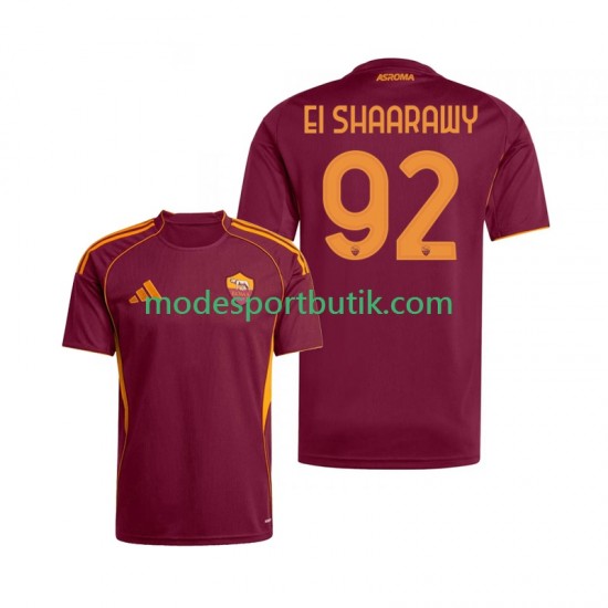 AS Roma Matchtröja Stephan El Shaarawy 92 Hemma Kortärmad ,Herr 2025-2026