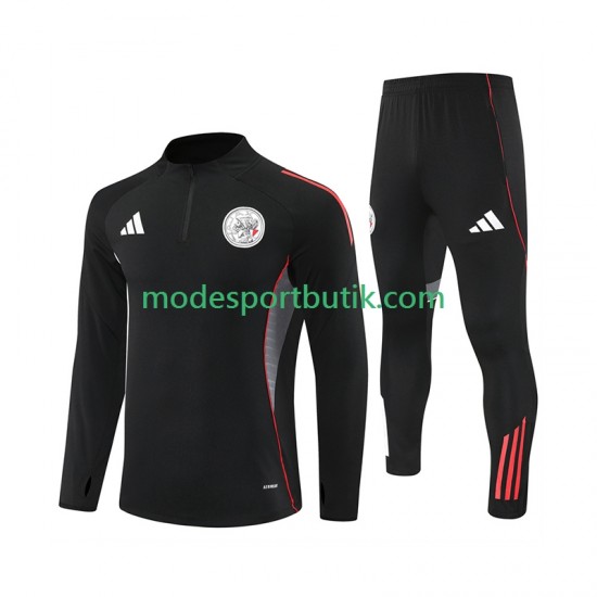 Tränings Sweatshirtställ Ajax Svart 2025-2026